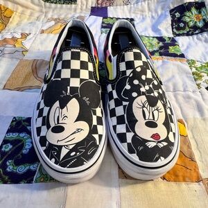Vans x Disney Mickey & Minnie Flame Slip-On Sneakers